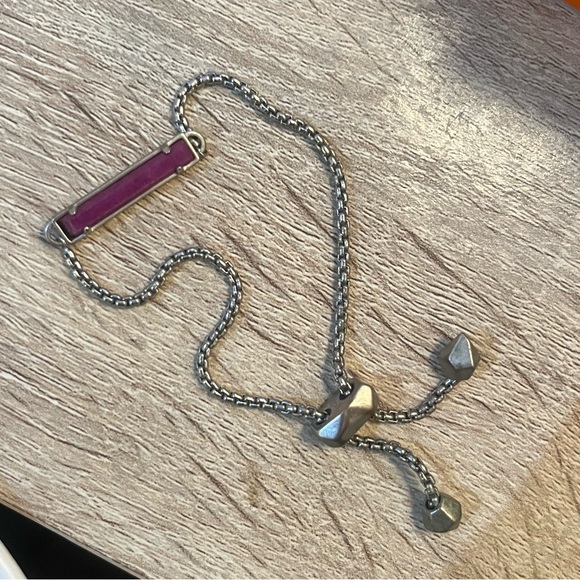 Kendra Scott purple silver bracelet - Picture 1 of 4